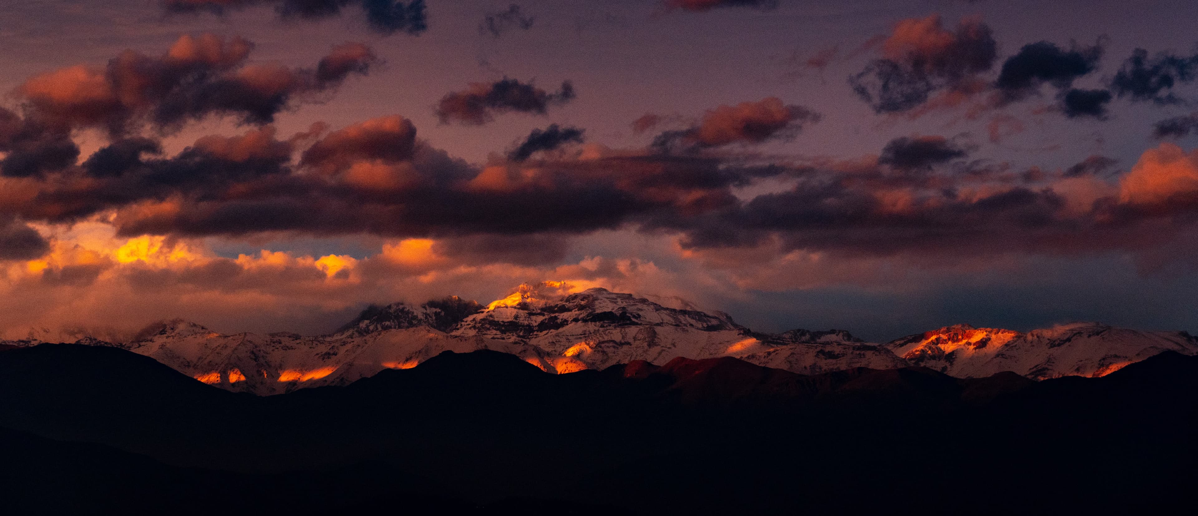 Atardecer en el Plomo 3 - Fotografía artística de montañas por Cristian Letelier (Yiasau)